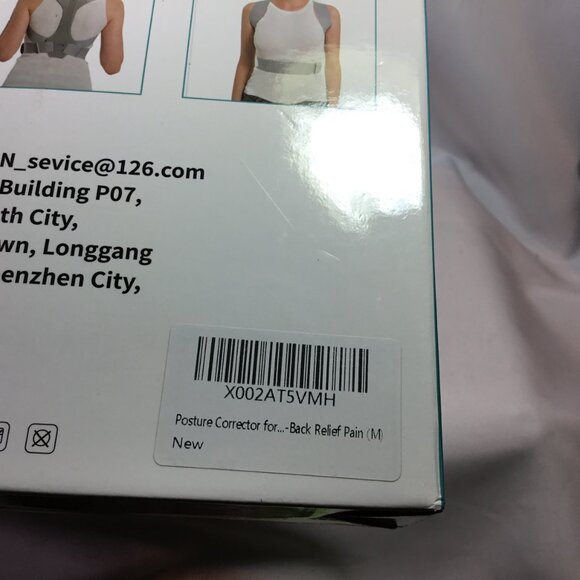 New-- Anoopsyche Posture Corrector Adjustable Upper Posture Brace for Support, M - Picture 3 of 4